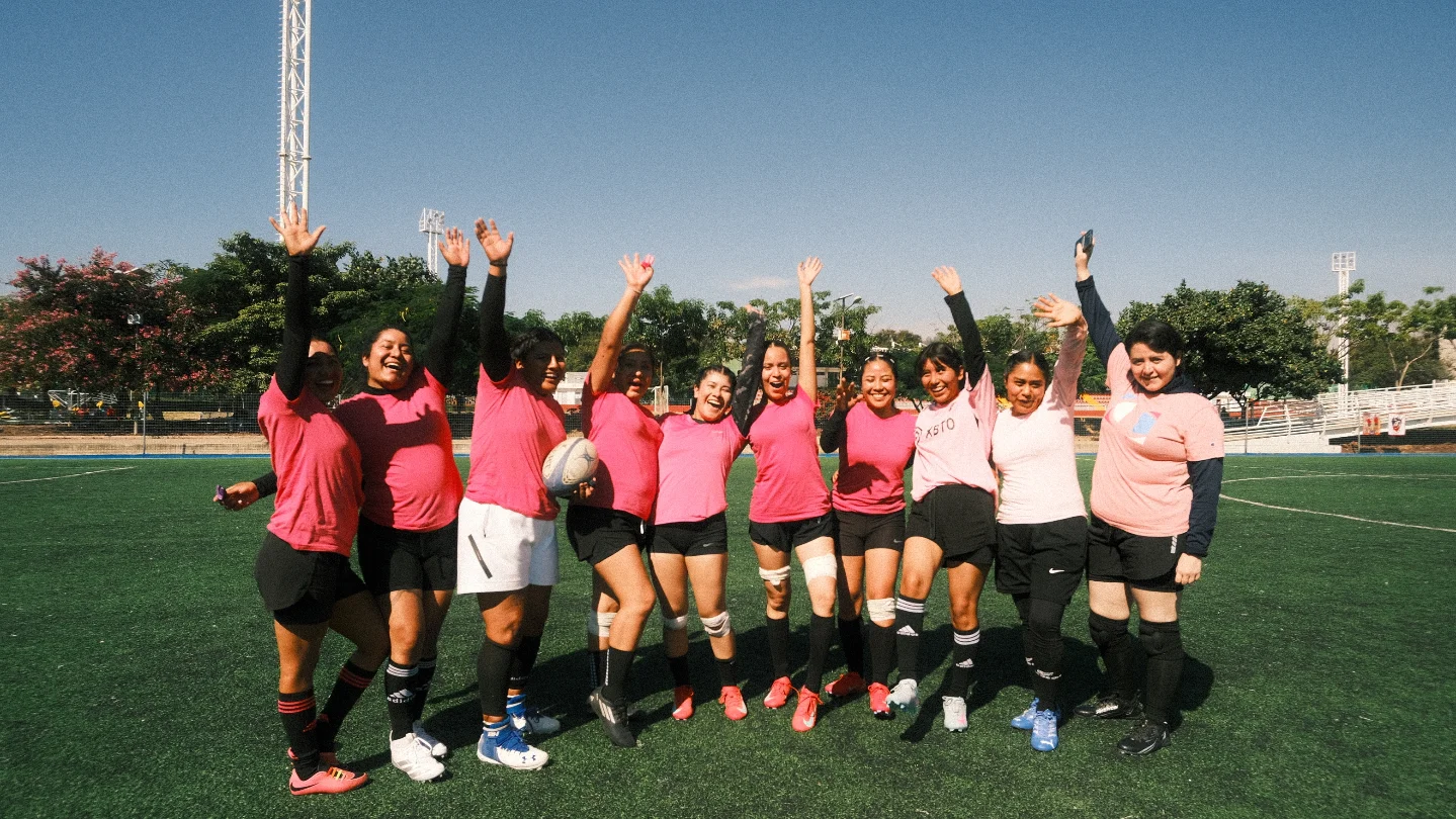 Equipo M20 femenil de Xaguares Rugby Club