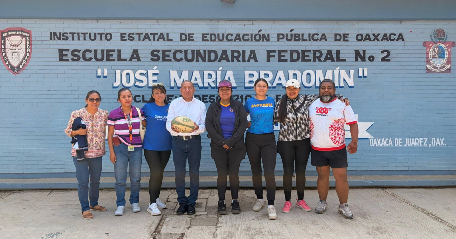 Clases de rugby en la Escuela Secundaria Federal 2
